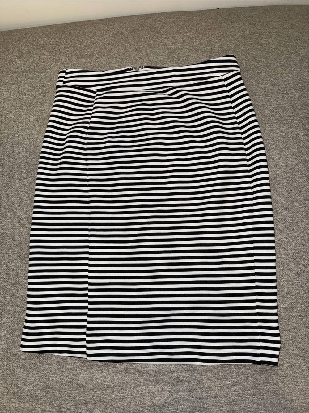 41 Hawthorn Striped Black and White Skirt